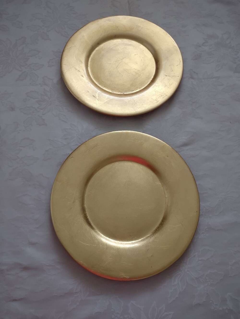 Gold Leaf Hand Applied Charger Plates Pier 1